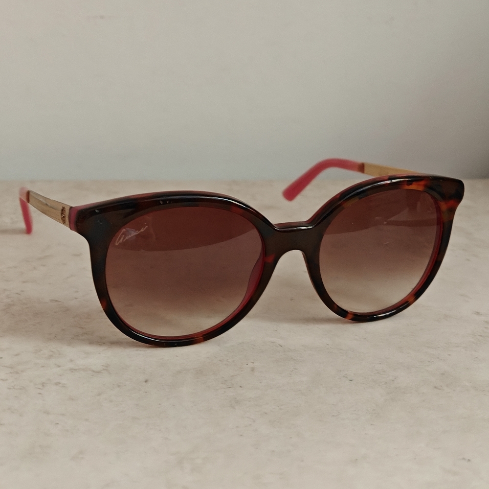 Authentic Gucci Cat Eye Sunglasses GG3674/S Burgundy & Tortoise Shell Tones